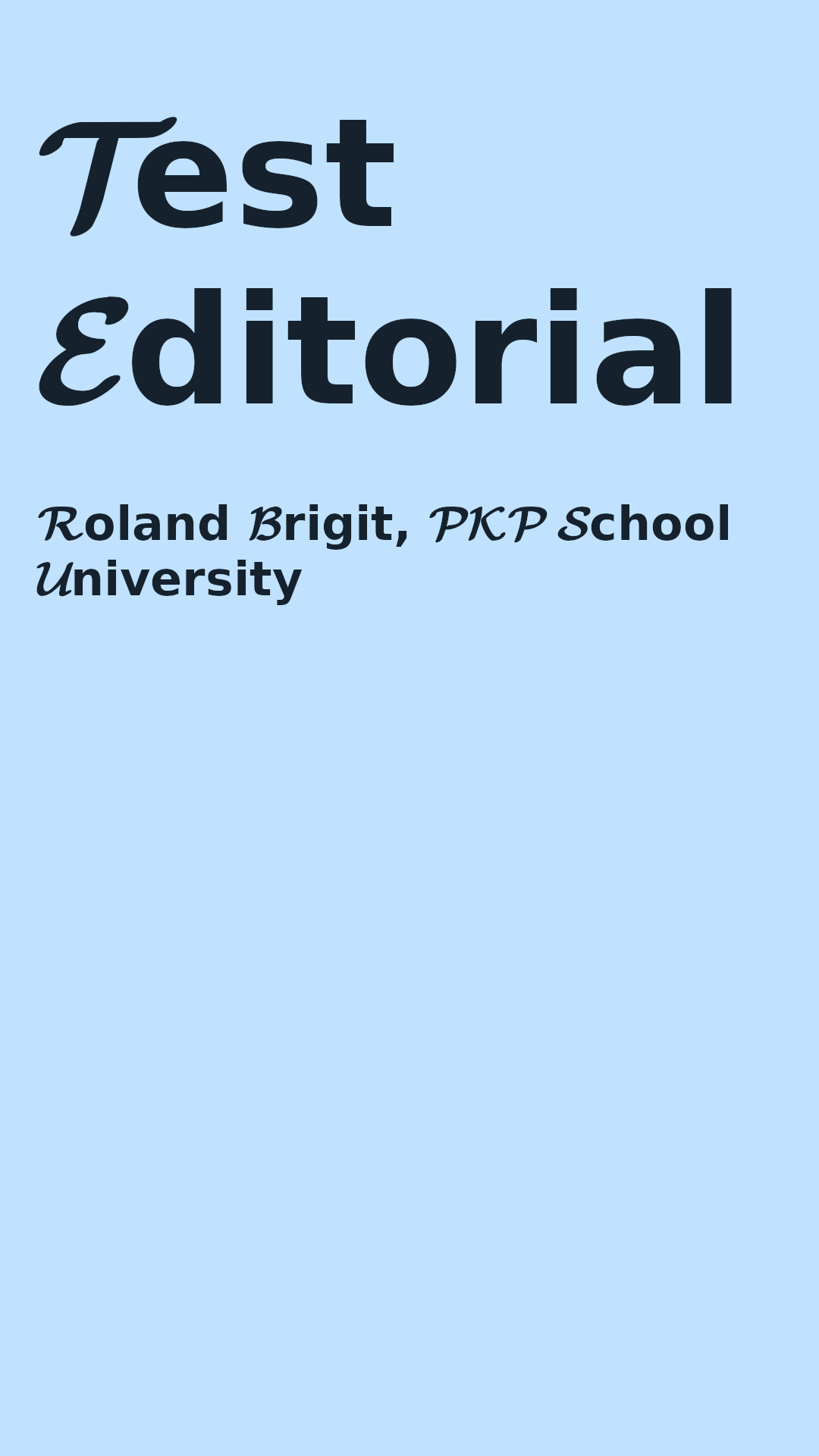 Editorial cover image